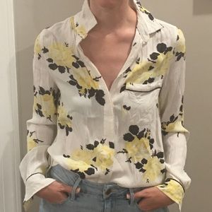 GANNI Floral Button Down